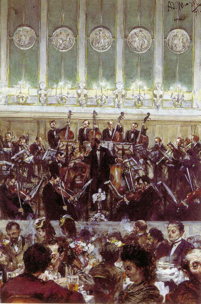 Adolph Menzel: Bilse-Konzert, 1871
